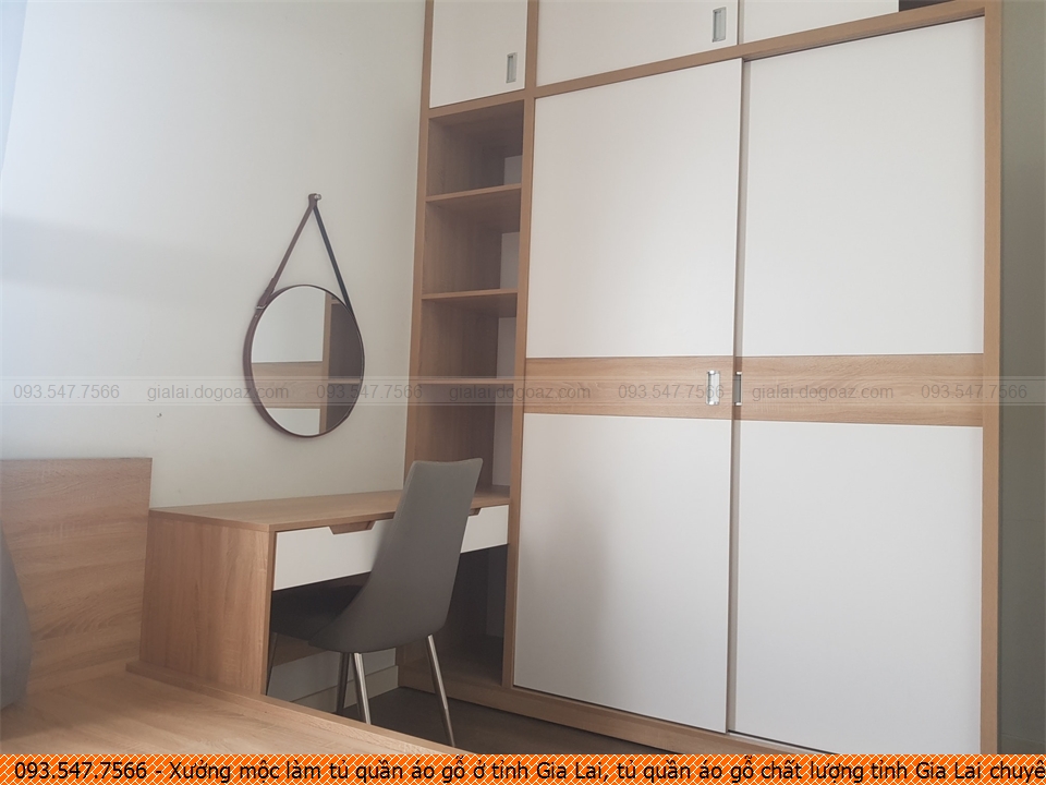 Xưởng mộc làm tủ quần áo gỗ ở tỉnh Gia Lai, tủ quần áo gỗ chất lượng tỉnh Gia Lai chuyên nghiệp 093-5477-566